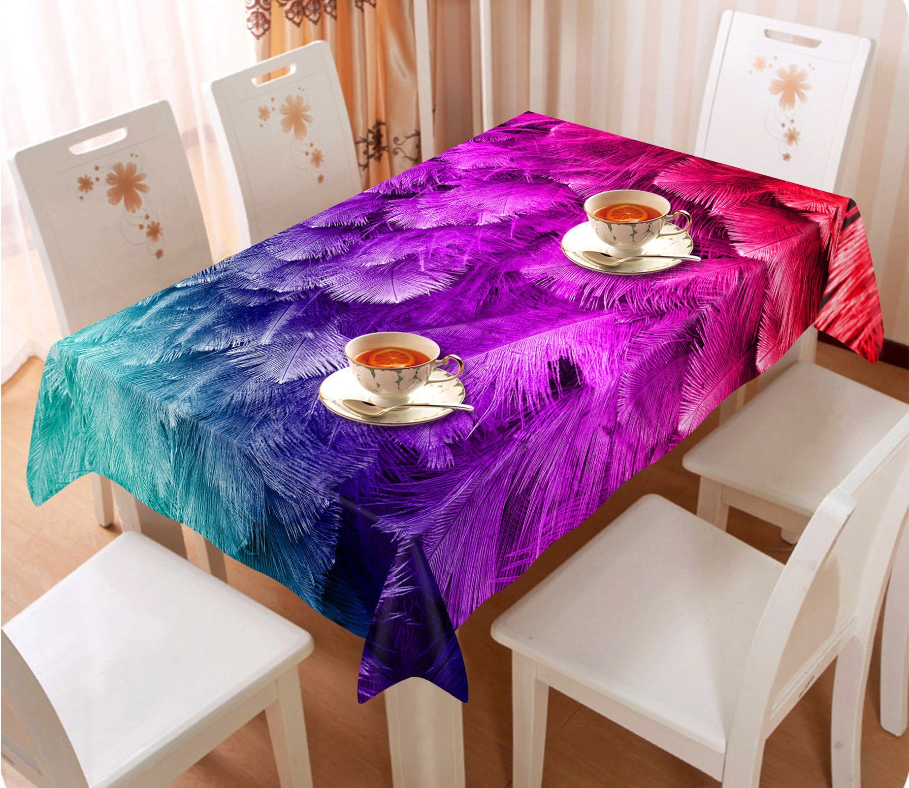 3D Gouache Red 7 Tablecloths Wallpaper AJ Wallpaper 