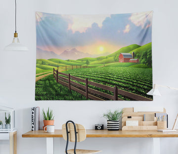 3D Green Field 111128 Jerry LoFaro Tapestry Hanging Cloth Hang