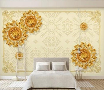 3D Sunflower 1063 Wall Murals Wallpaper AJ Wallpaper 2 