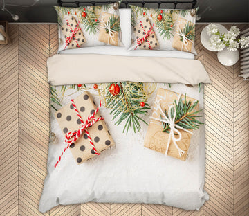 3D Gift Box 61111 Bed Pillowcases Quilt