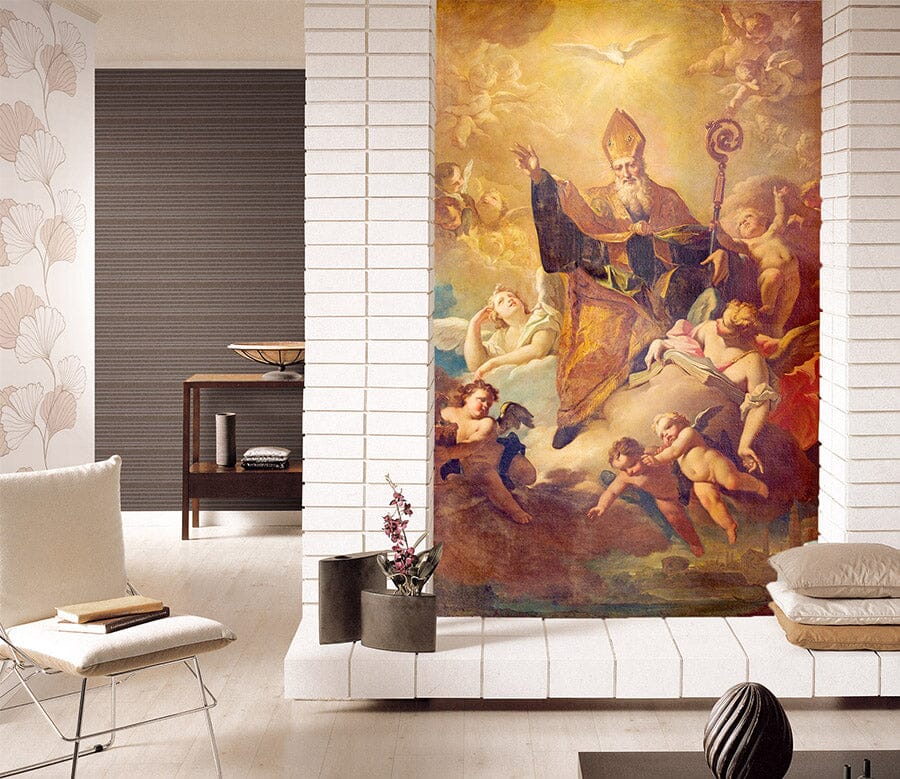 3D Golden Angel 1619 Wall Murals Wallpaper AJ Wallpaper 2 