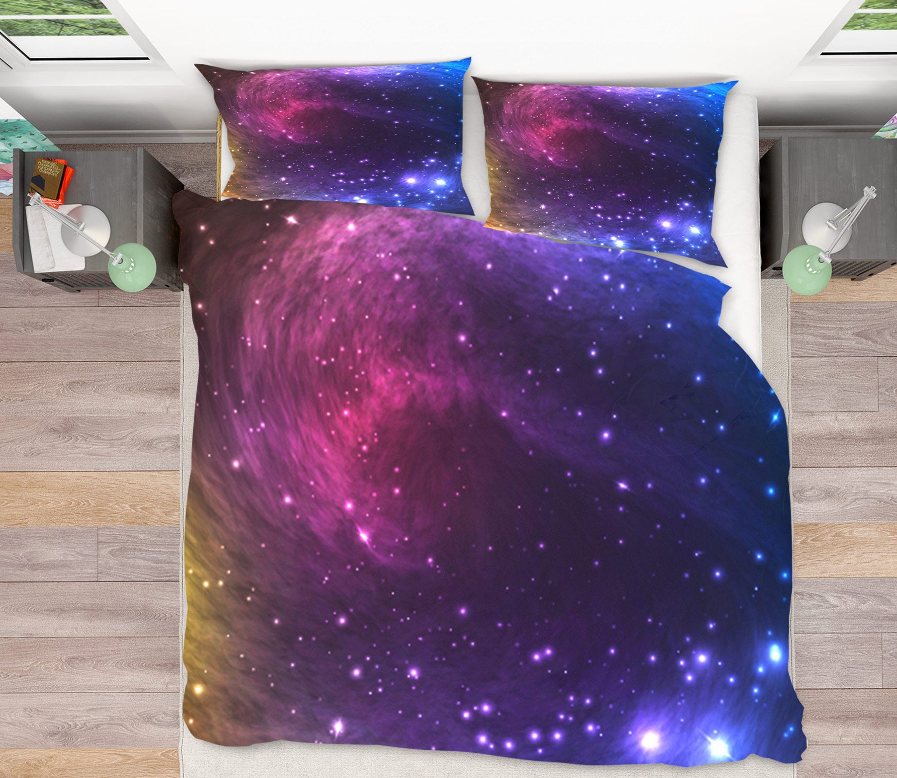 3D Starry Sky 16117 Bed Pillowcases Quilt