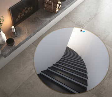 3D Stairs 74131 Round Non Slip Rug Mat