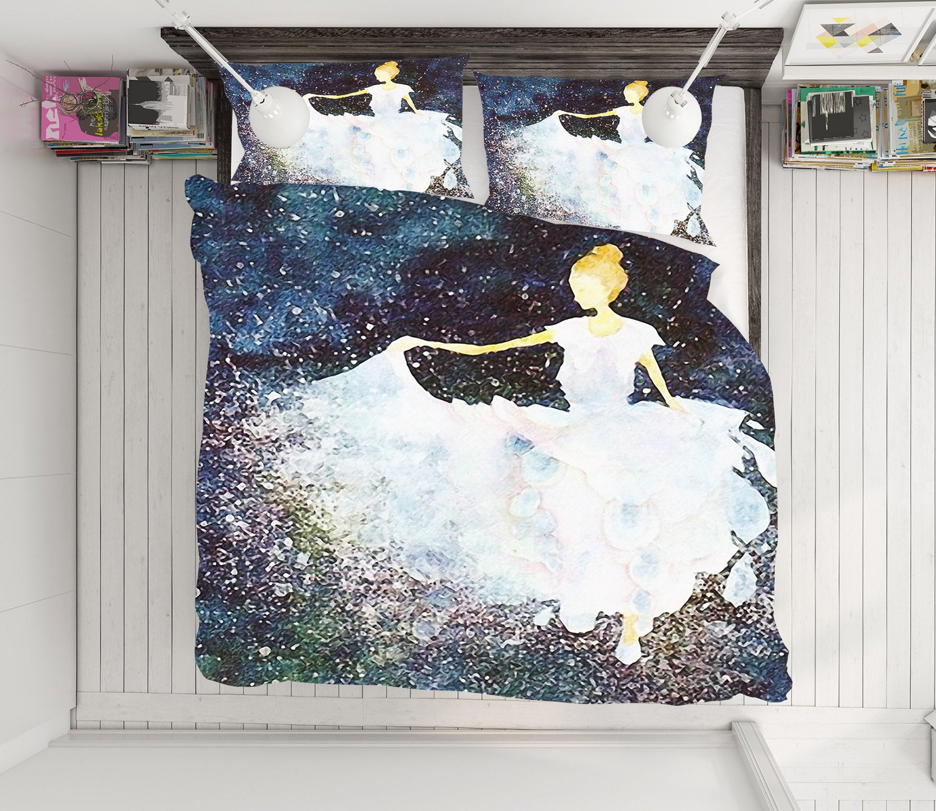 3D Skirt Girl 12137 Bed Pillowcases Quilt