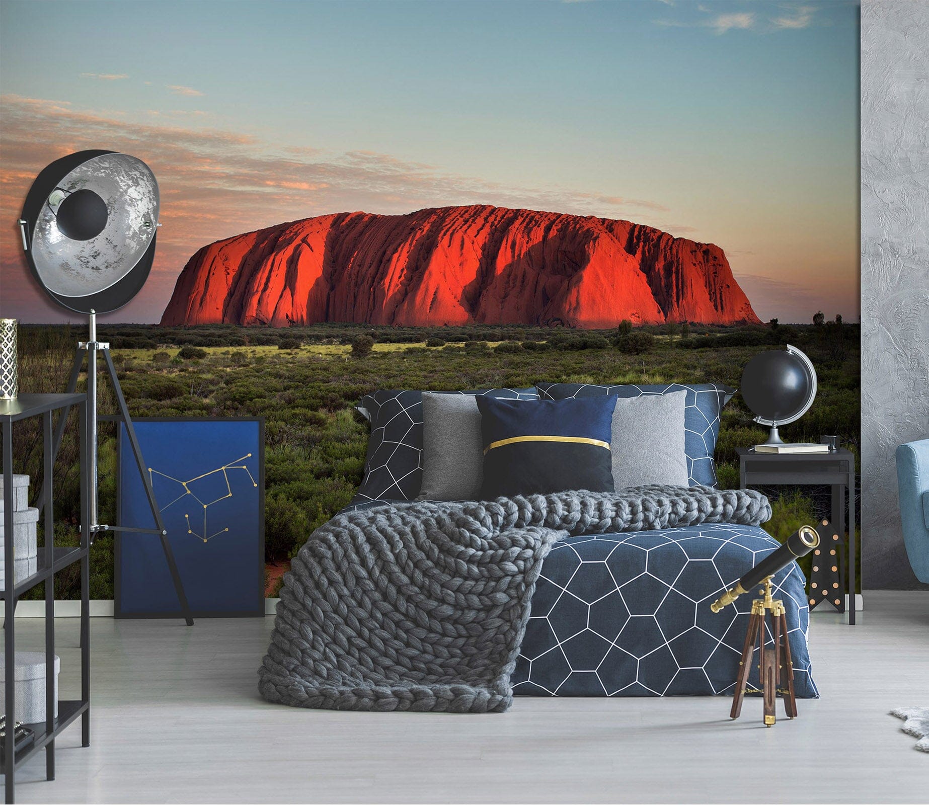 3D Red Steppe 1682 Wall Murals Wallpaper AJ Wallpaper 2 