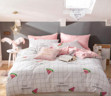 3D Watermelon 16061 Bed Pillowcases Quilt