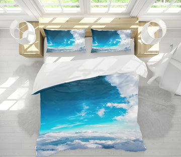 3D Blue Sky White Clouds 12226 Bed Pillowcases Quilt