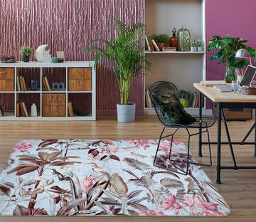 3D Red Flower 1025 Andrea haase Rug Non Slip Rug Mat Mat AJ Creativity Home 