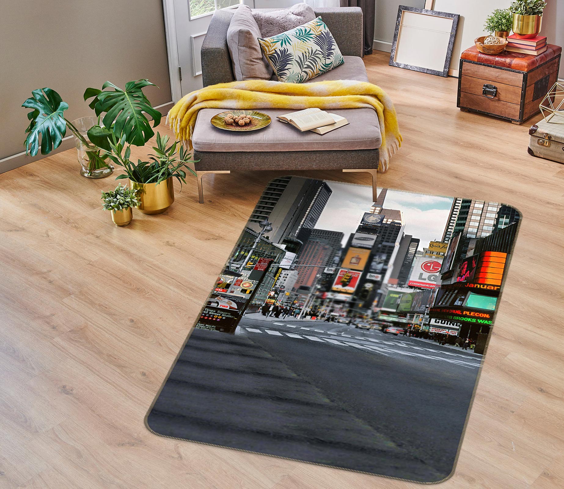 3D Street Building 76073 Non Slip Rug Mat
