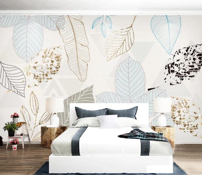 3D Colored Leaves 1533 Wall Murals Wallpaper AJ Wallpaper 2 