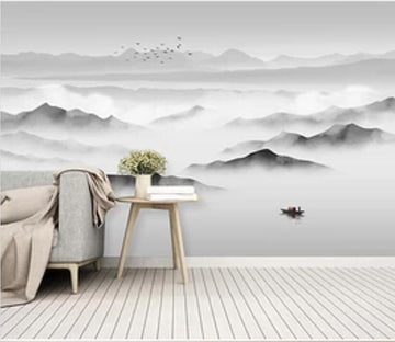 3D Misty Valley 948 Wall Murals Wallpaper AJ Wallpaper 2 