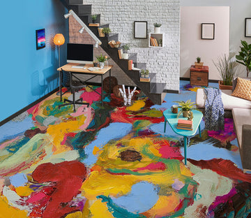 3D Colorful Pattern 9927 Allan P. Friedlander Floor Mural