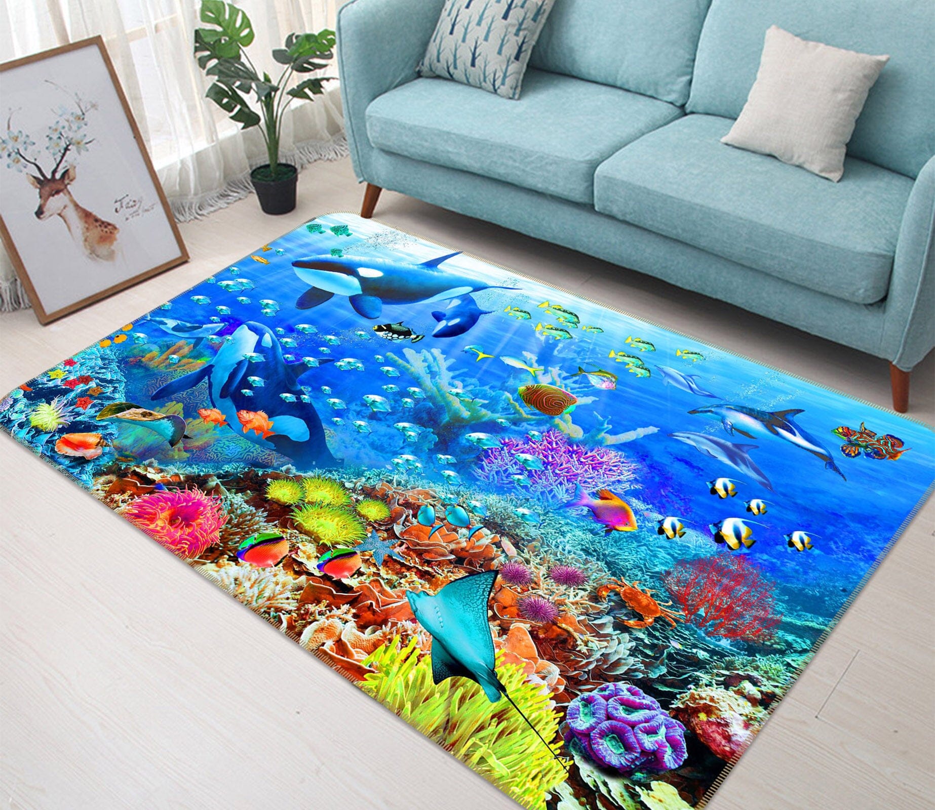 3D The Underwater World 1061 Adrian Chesterman Rug Non Slip Rug Mat Mat AJ Creativity Home 
