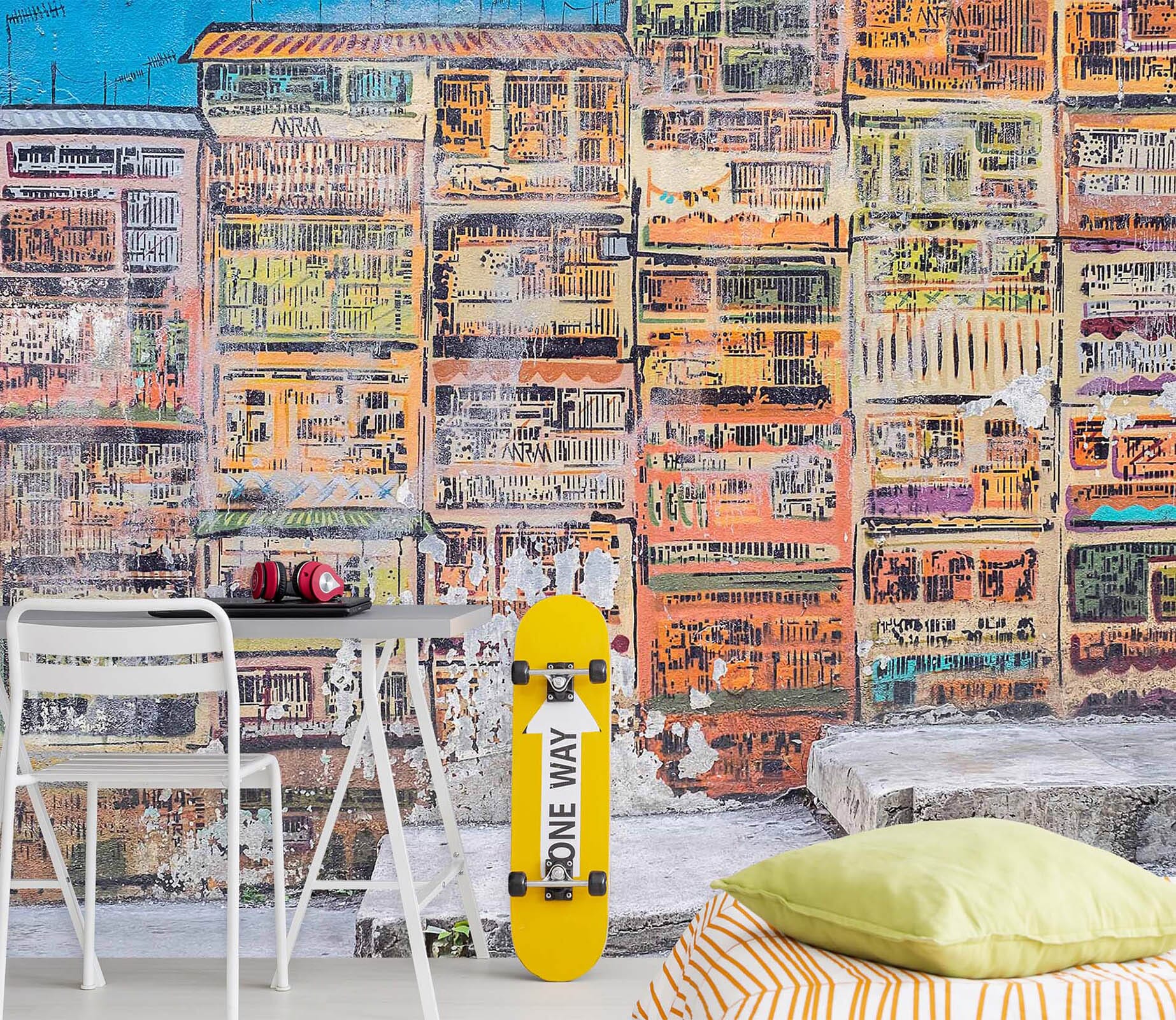 3D Color House Sticker 86 Wall Murals Wallpaper AJ Wallpaper 2 