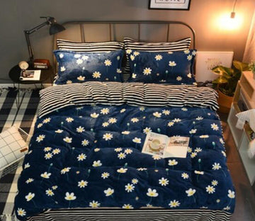 3D Small Flower Pattern 14009 Bed Pillowcases Quilt