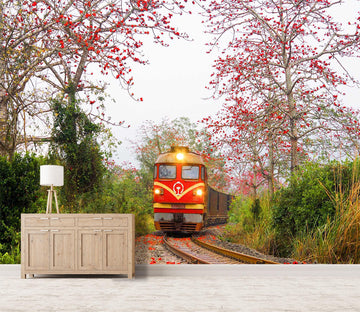 3D Kapok Train 222 Vehicle Wall Murals