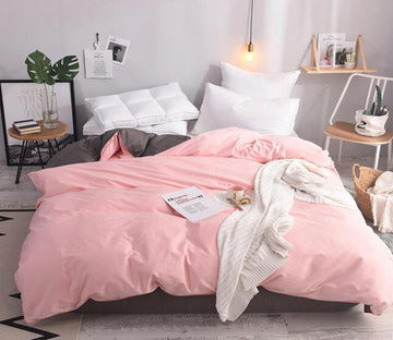 3D Pink 3089 Bed Pillowcases Quilt