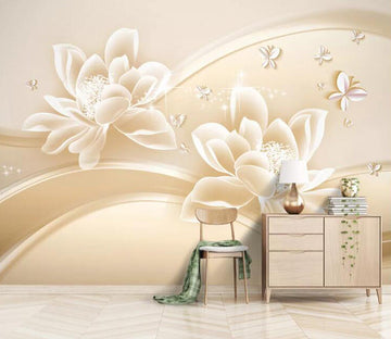 3D Peony Flower 795 Wall Murals Wallpaper AJ Wallpaper 2 
