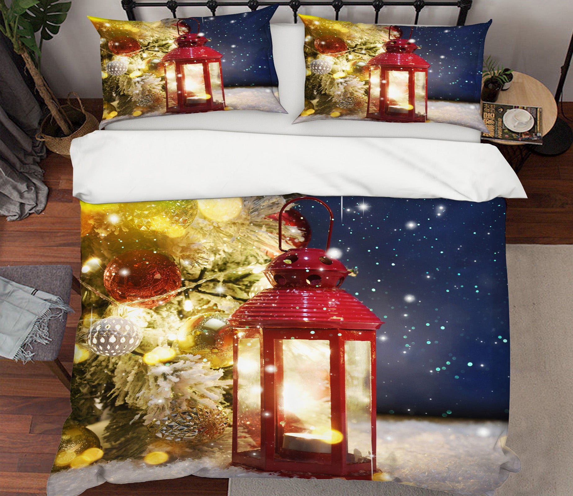 3D Candle Light 51114 Christmas Quilt Duvet Cover Xmas Bed Pillowcases