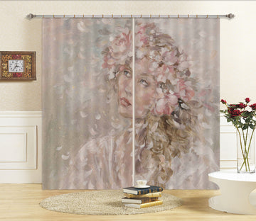 3D Petal Girl 3061 Debi Coules Curtain Curtains Drapes