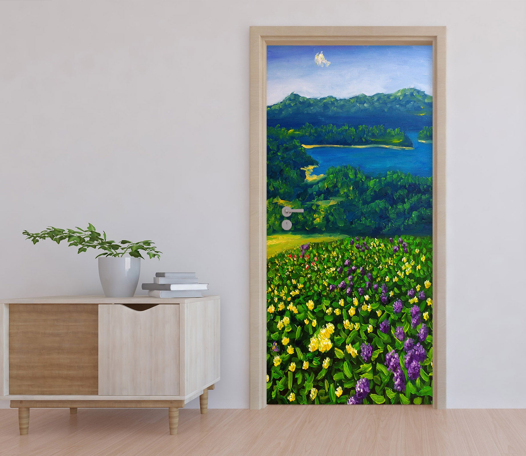 3D Flower Bush 25074 Door Mural