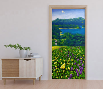 3D Flower Bush 25074 Door Mural