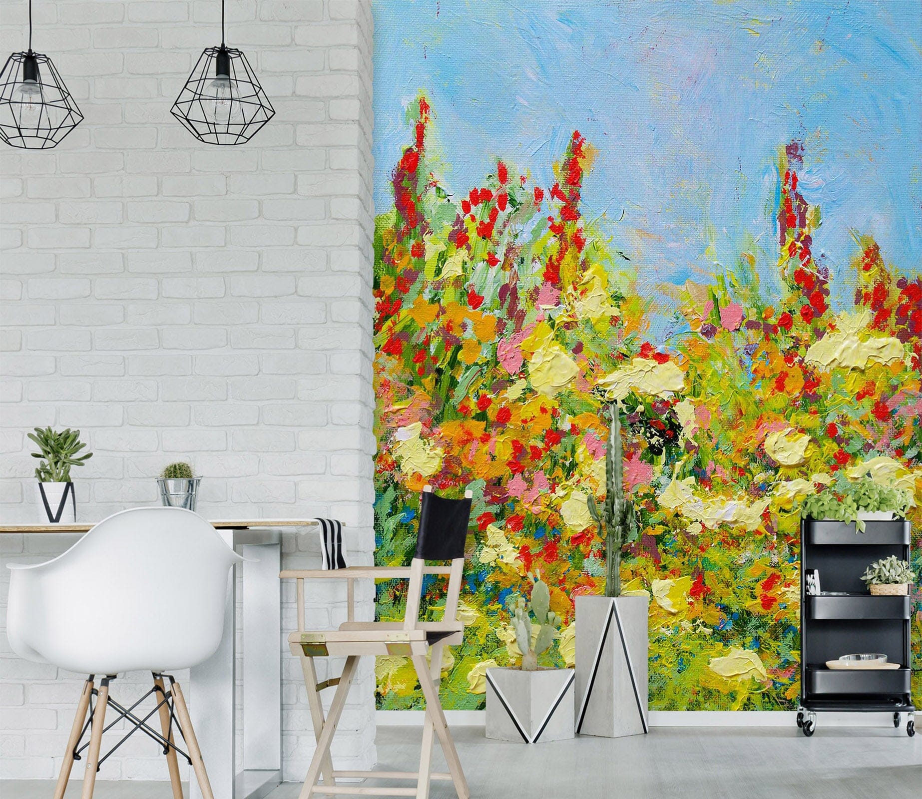 3D Colored Wild Flowers 268 Allan P. Friedlander Wall Mural Wall Murals Wallpaper AJ Wallpaper 2 