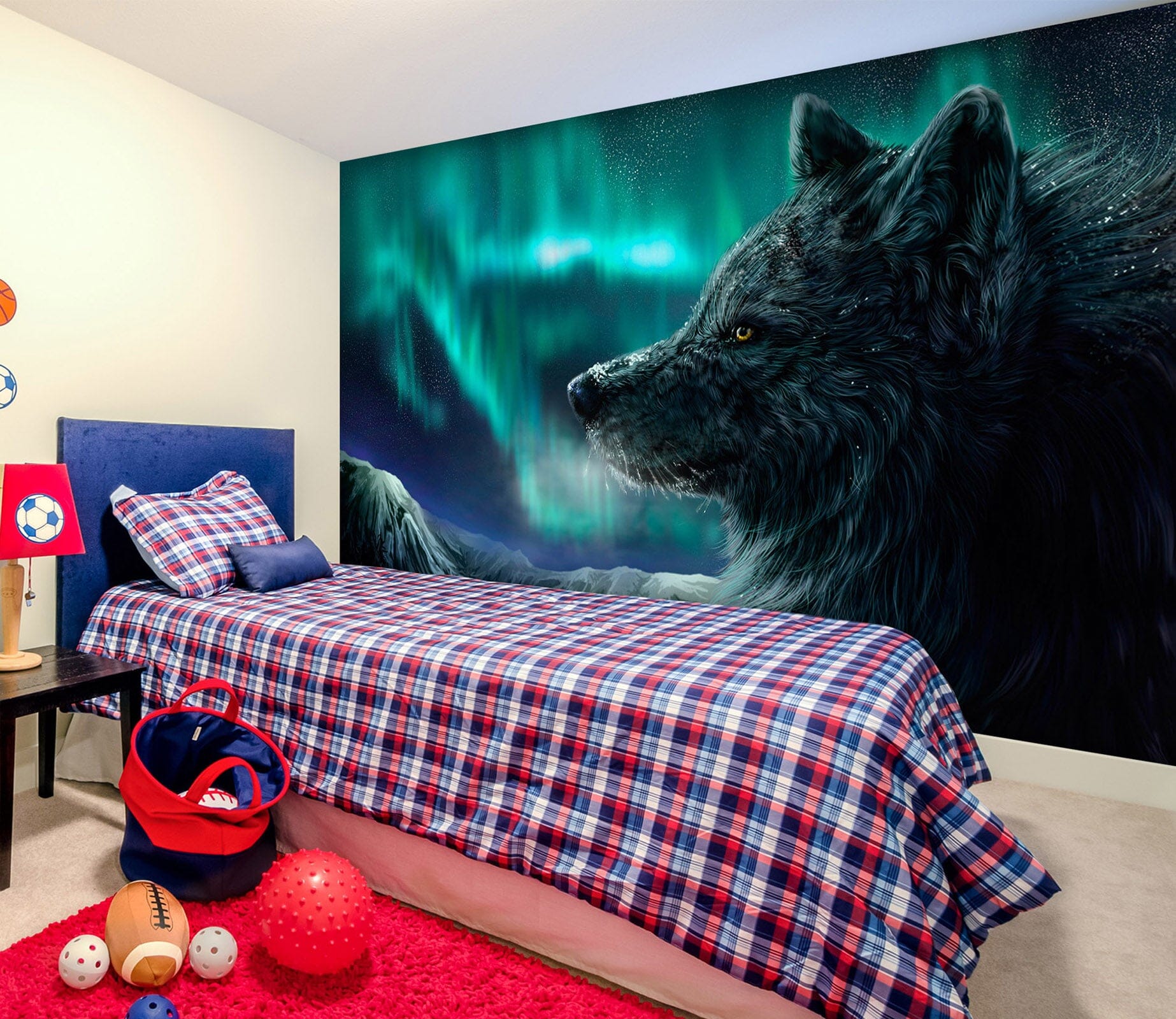 3D Black Wolf 197 Wall Murals Wallpaper AJ Wallpaper 2 