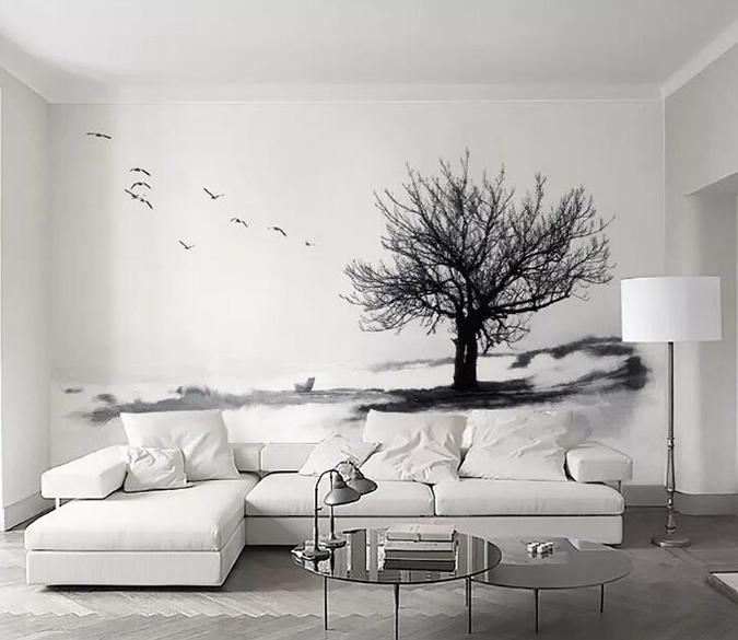 3D Tree Bird 1086 Wall Murals Wallpaper AJ Wallpaper 2 