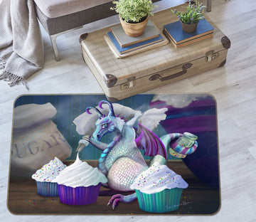 3D Cup Cake 3001 Rose Catherine Khan Rug Non Slip Rug Mat Mat AJ Creativity Home 