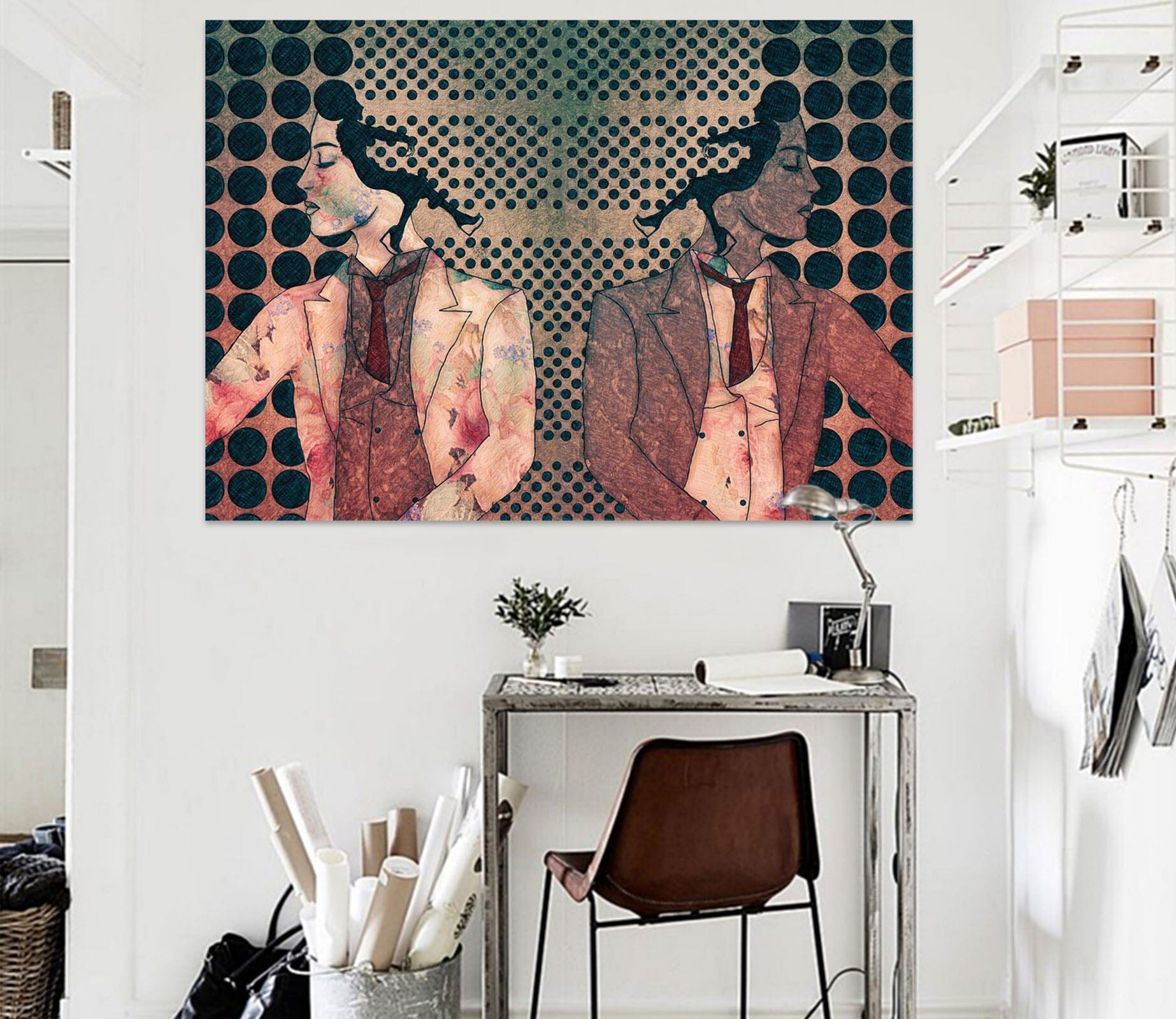 3D Suit Girl 012 Marco Cavazzana Wall Sticker Wallpaper AJ Wallpaper 2 