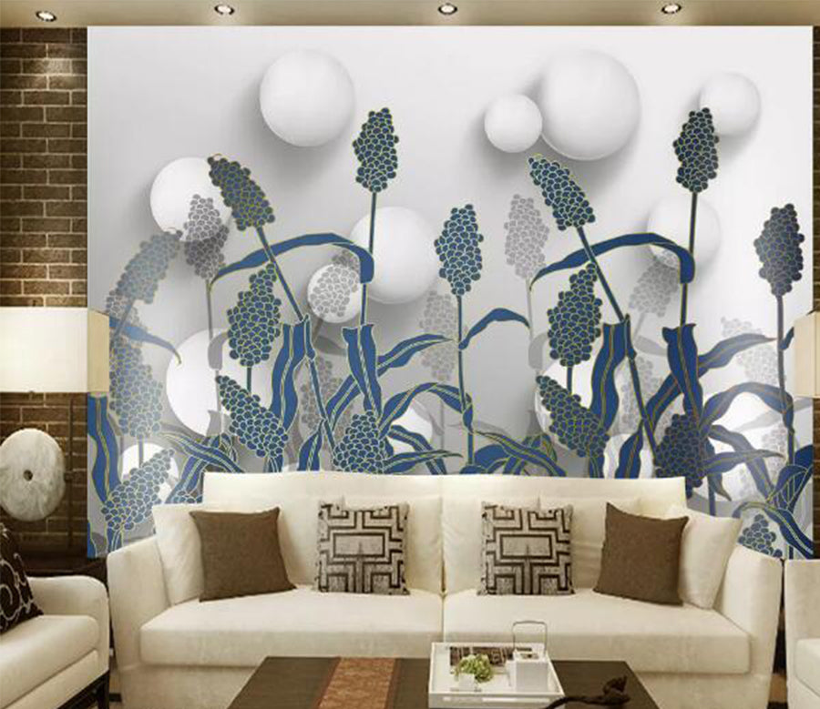 3D Swaying Grass WC1153 Wall Murals