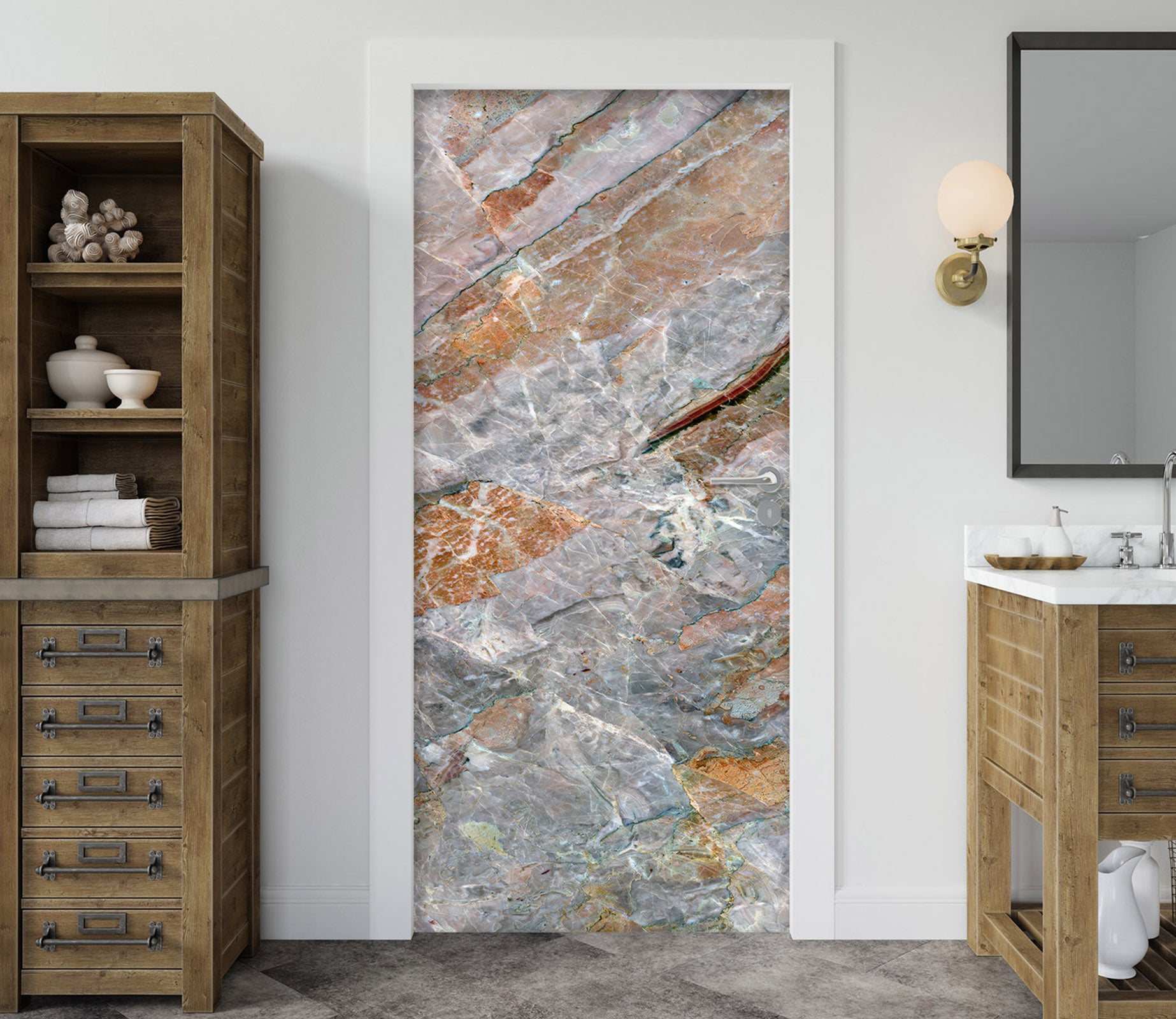 3D Marbling 25194 Door Mural
