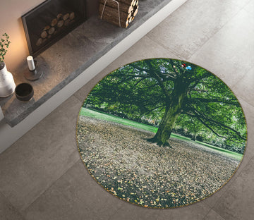 3D Trees 74072 Round Non Slip Rug Mat