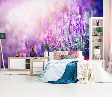 3D Sun lavender 1105 Wall Murals Wallpaper AJ Wallpaper 2 