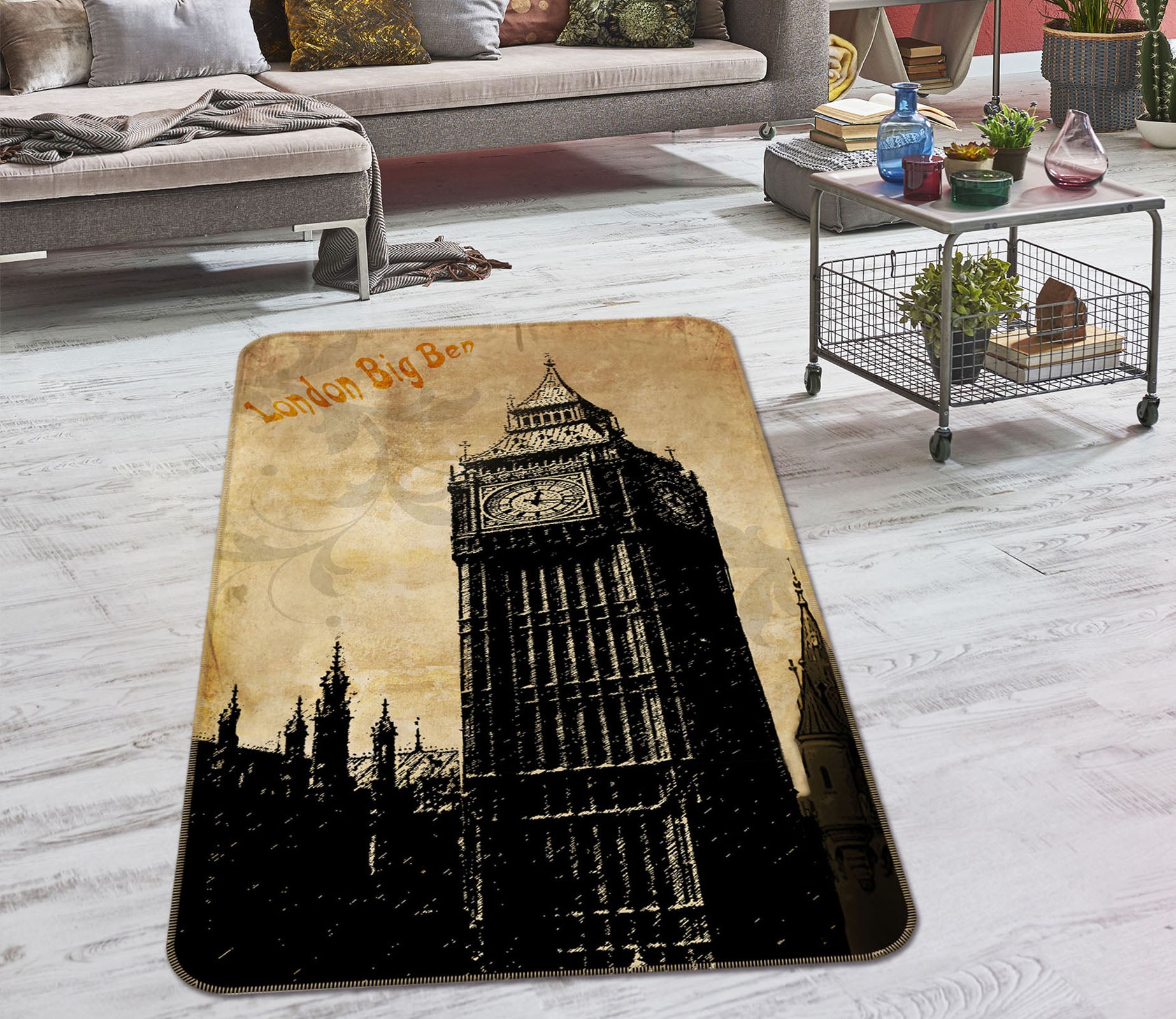 3D Building 32138 Non Slip Rug Mat
