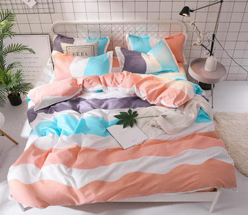 3D Orange Bar 12120 Bed Pillowcases Quilt