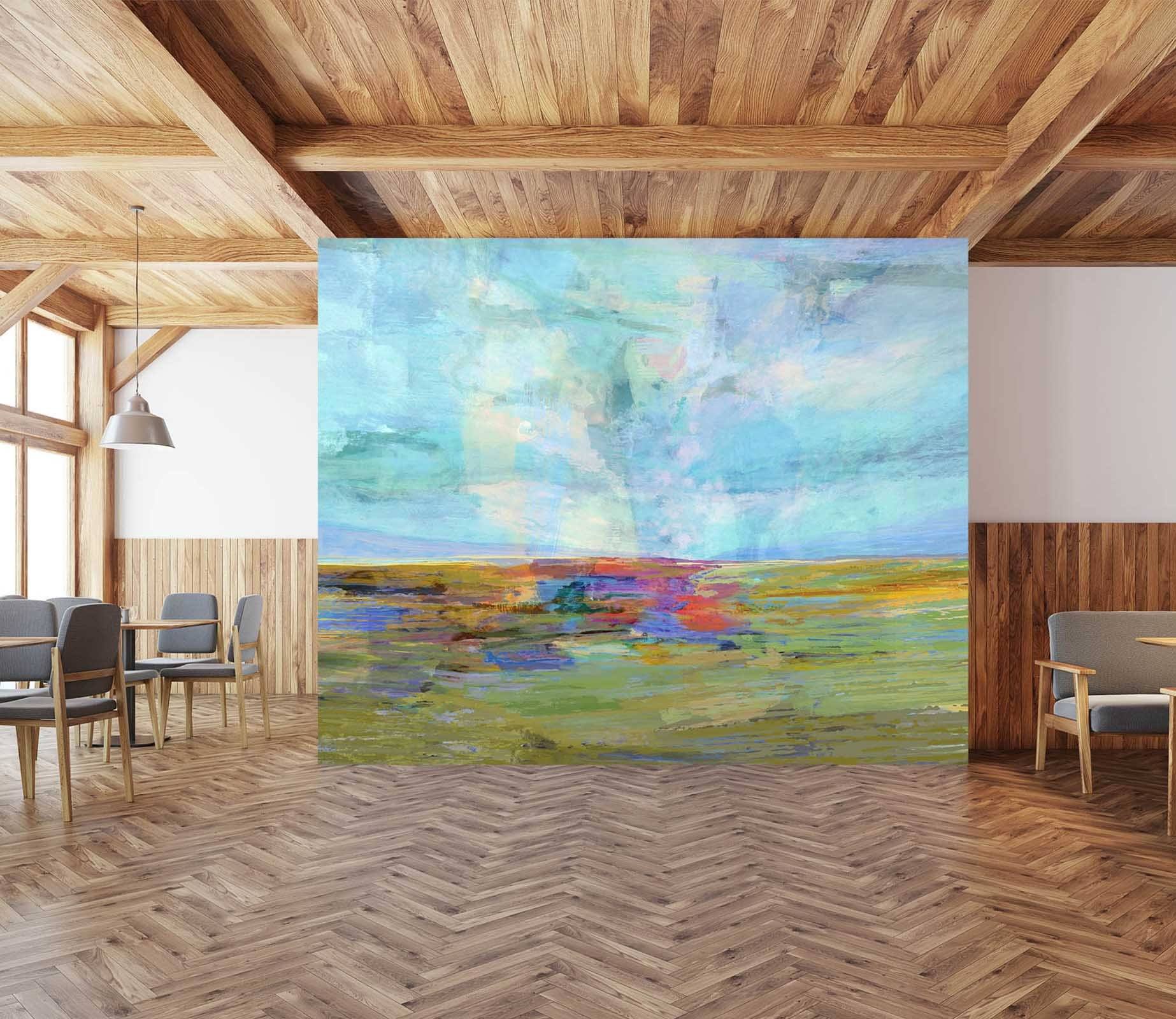 3D Blue Steppe 1418 Michael Tienhaara Wall Mural Wall Murals Wallpaper AJ Wallpaper 2 