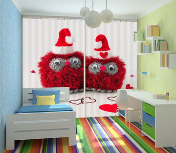 3D Red Chick 229 Assaf Frank Curtain Curtains Drapes Curtains AJ Creativity Home 