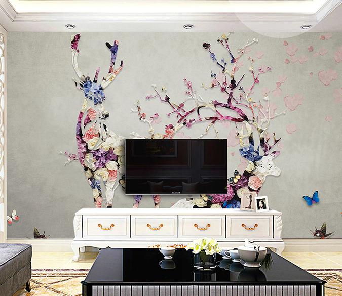 3D Elk 394 Wall Murals Wallpaper AJ Wallpaper 2 