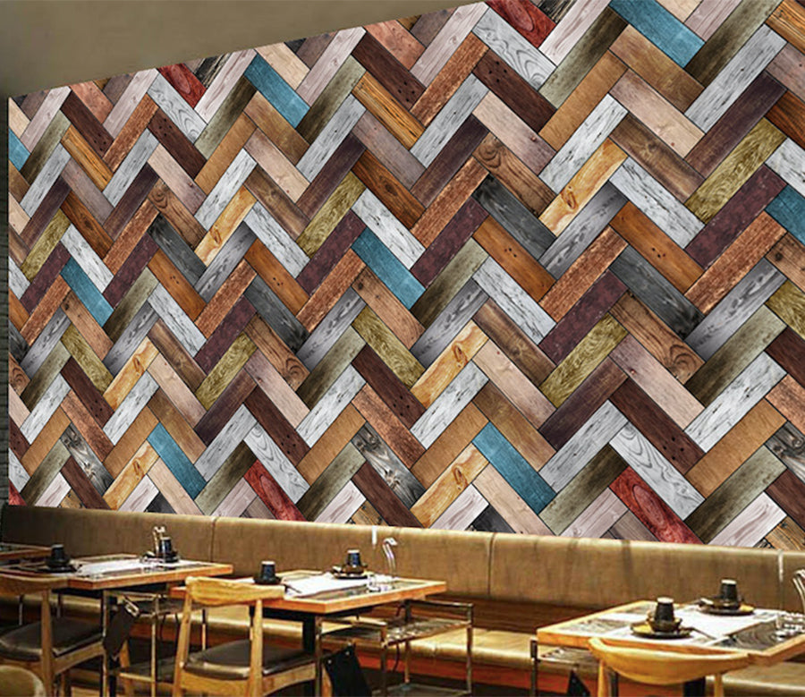 3D Color Wave Wall WG111 Wall Murals