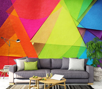 3D Colored Triangle 70121 Shandra Smith Wall Mural Wall Murals