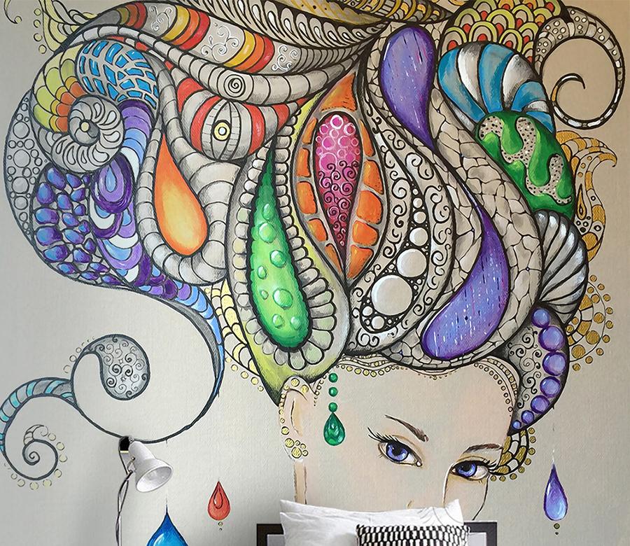 3D Lady Avatar 587 Wall Murals Wallpaper AJ Wallpaper 2 