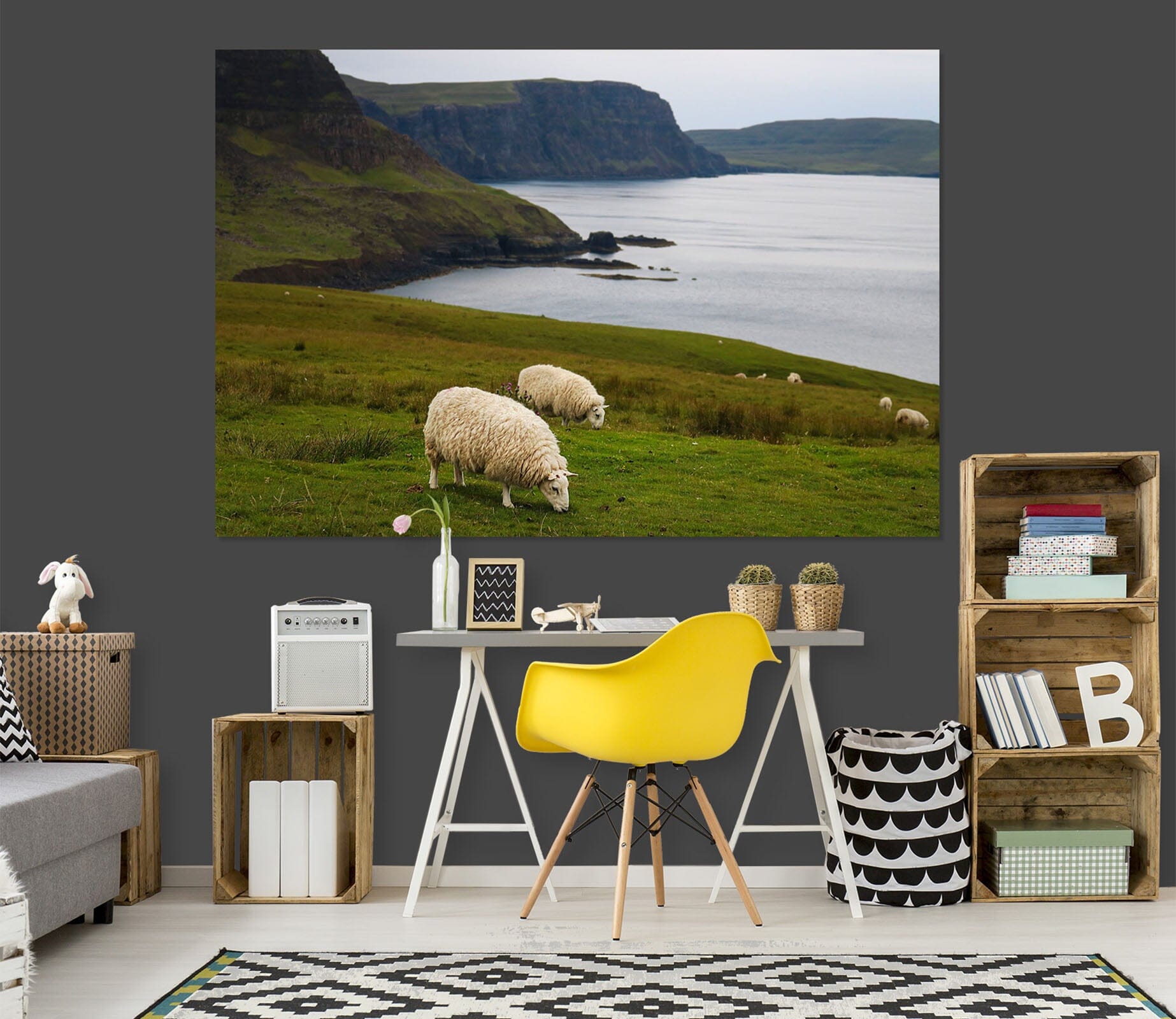 3D Steppe Sheep 120 Jerry LoFaro Wall Sticker Wallpaper AJ Wallpaper 2 