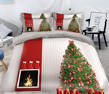 3D Christmas Tree 45056 Christmas Quilt Duvet Cover Xmas Bed Pillowcases