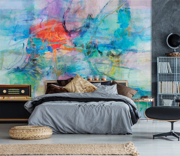 3D Blue Graffiti 1508 Michael Tienhaara Wall Mural Wall Murals Wallpaper AJ Wallpaper 2 