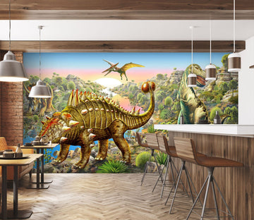 3D Dinosaur 1401 Adrian Chesterman Wall Mural Wall Murals Wallpaper AJ Wallpaper 2 