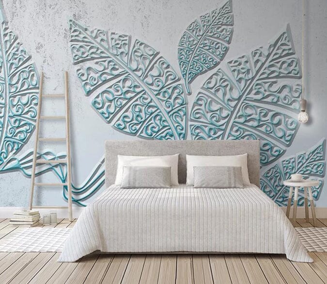 3D Carving Leaves 3015 Wall Murals Wallpaper AJ Wallpaper 2 