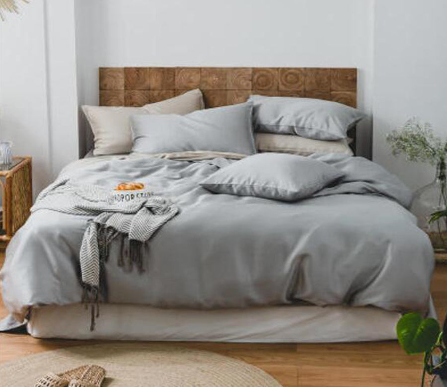 3D Gray 20048 Bed Pillowcases Quilt