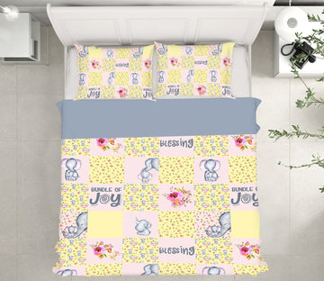 3D Naughty Elephant 240 Uta Naumann Bedding Bed Pillowcases Quilt Quiet Covers AJ Creativity Home 